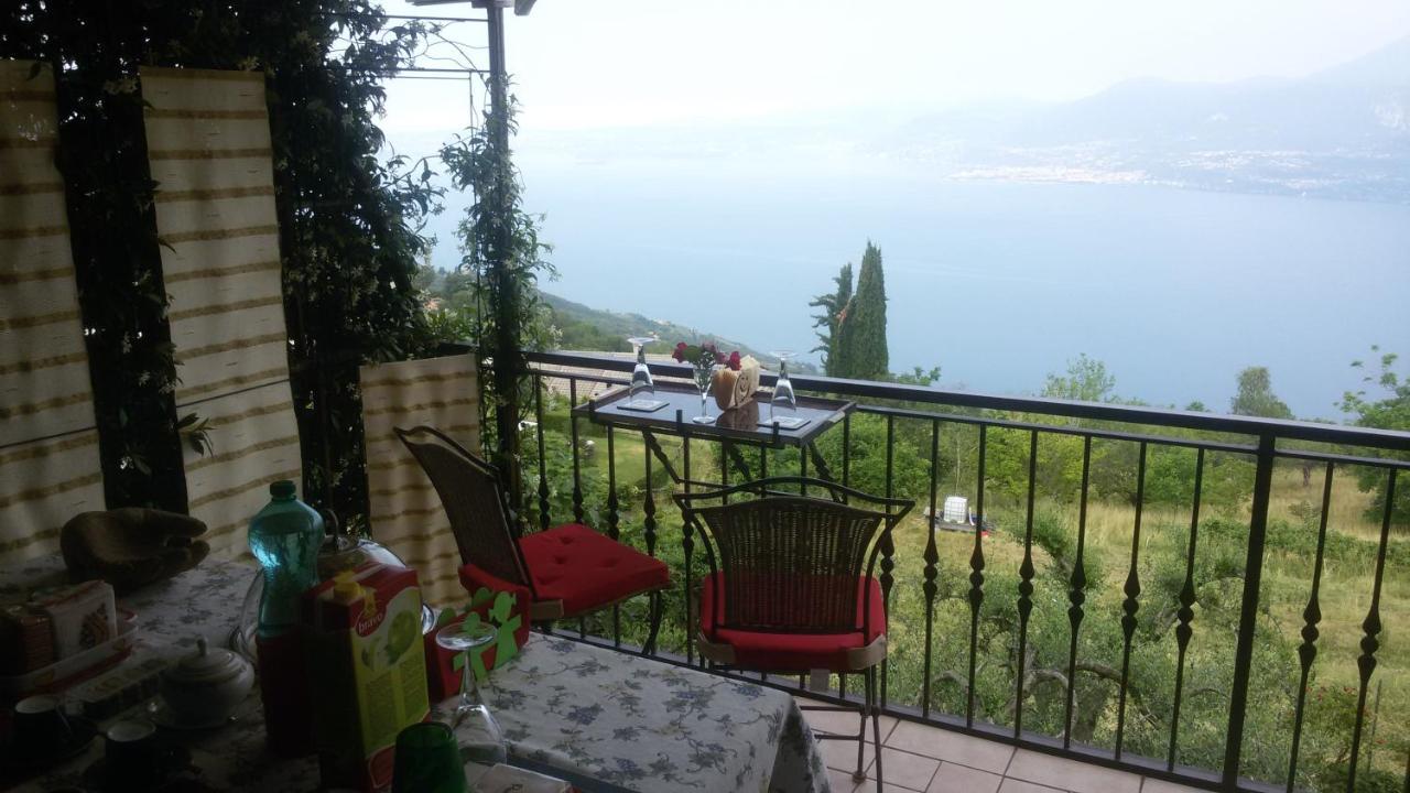 Beb Da Paolo Con Vista Lago San Zeno di Montagna Eksteriør billede