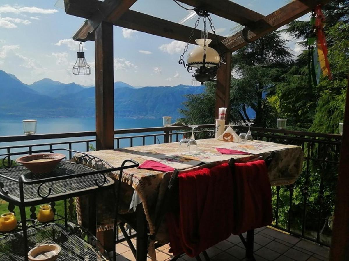 Beb Da Paolo Con Vista Lago San Zeno di Montagna Eksteriør billede